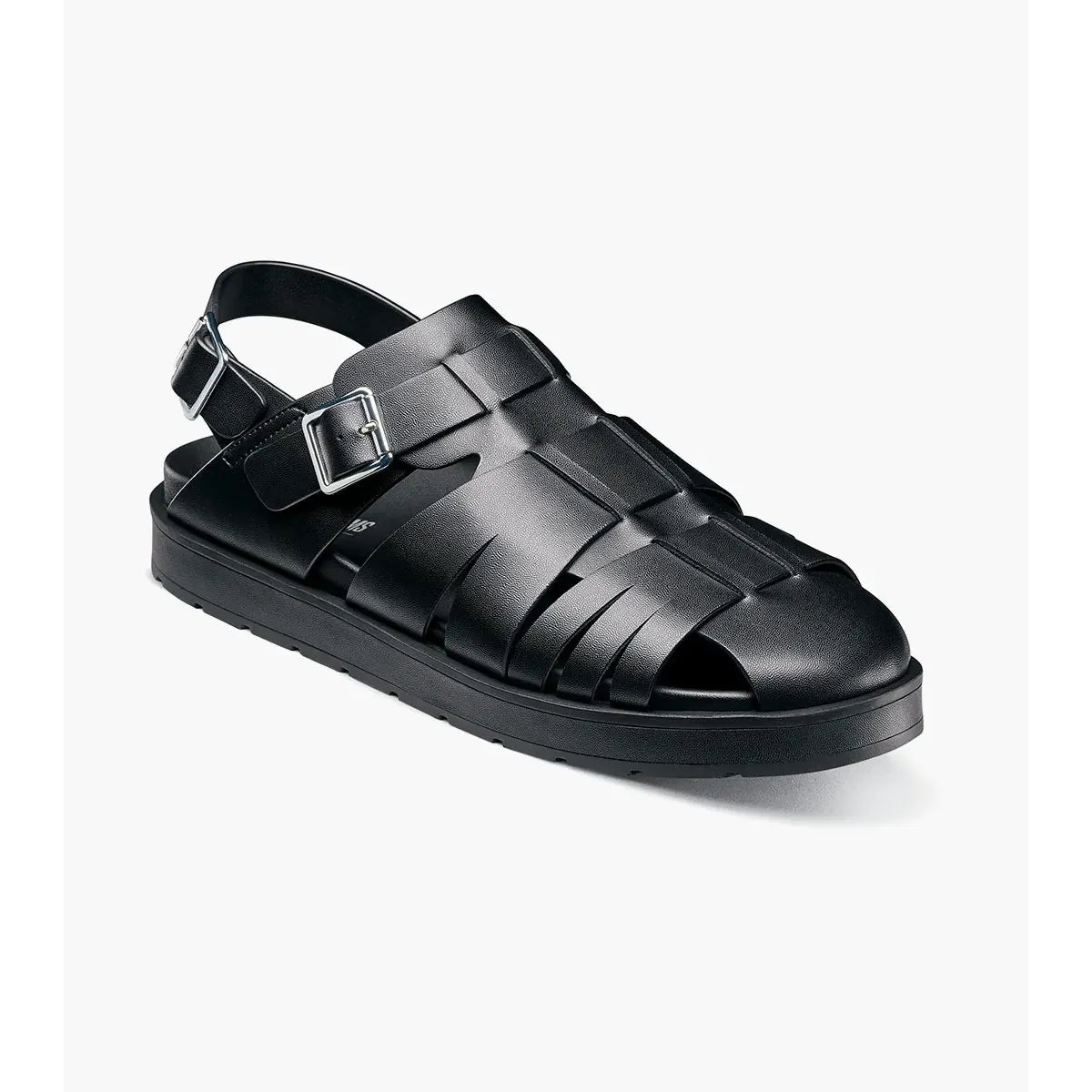 Stacy Adams Largo Slingback Buckle Sandal Black 25773-001