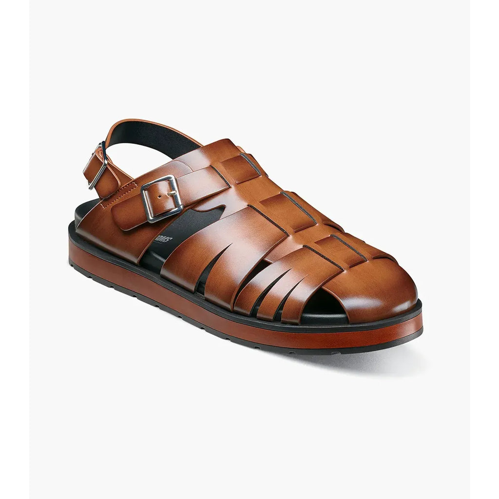 Stacy Adams Largo Slingback Buckle Sandal Cognac  25773-221