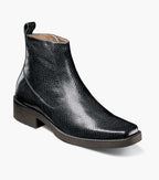 Stacy Adams Shea Plain Toe Side Zip Boot Snakeskin 25786-200 Brown