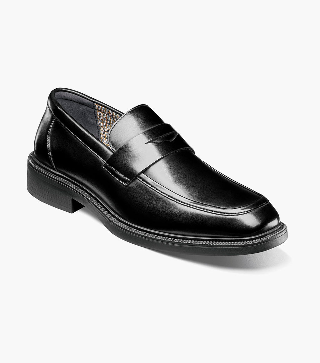 Stacy Adams Everett Moc Toe Penny Slip On Black 25790-001