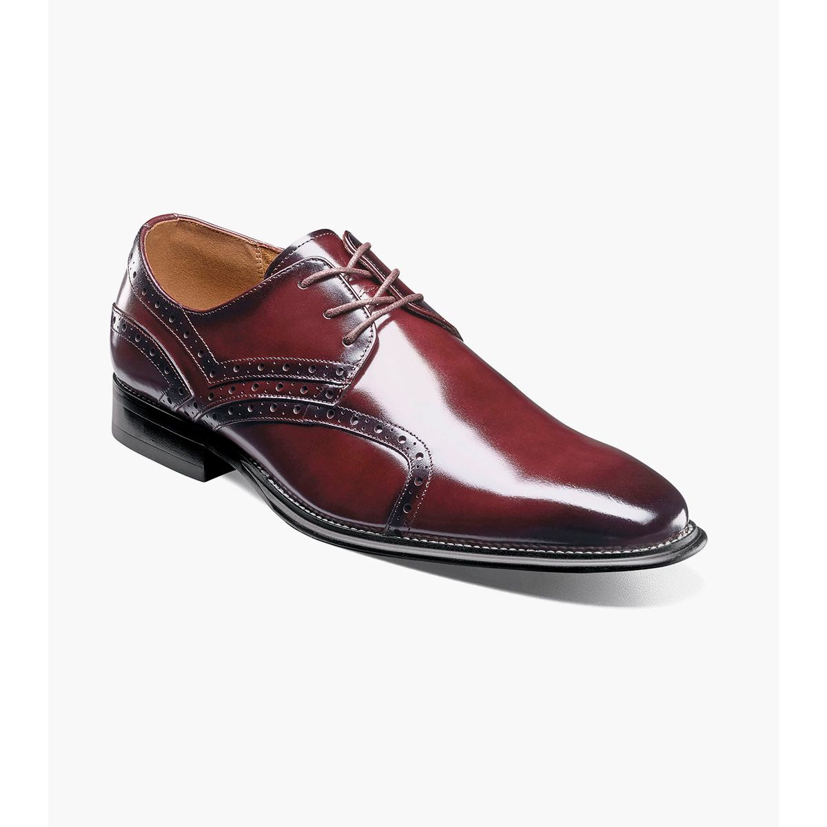 Stacy Adams Alexander Plain Toe Oxford Dress Shoes Burgundy 25791-601