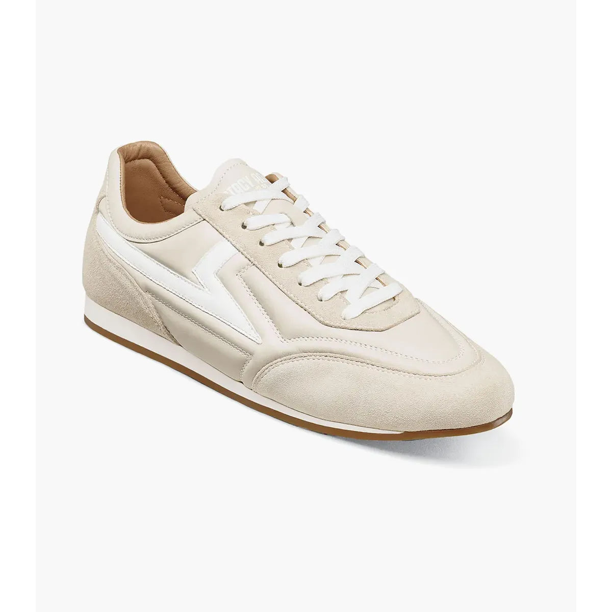 Stacy Adams Action 150 Sporty Lace Up Sneaker Cream 25797-113