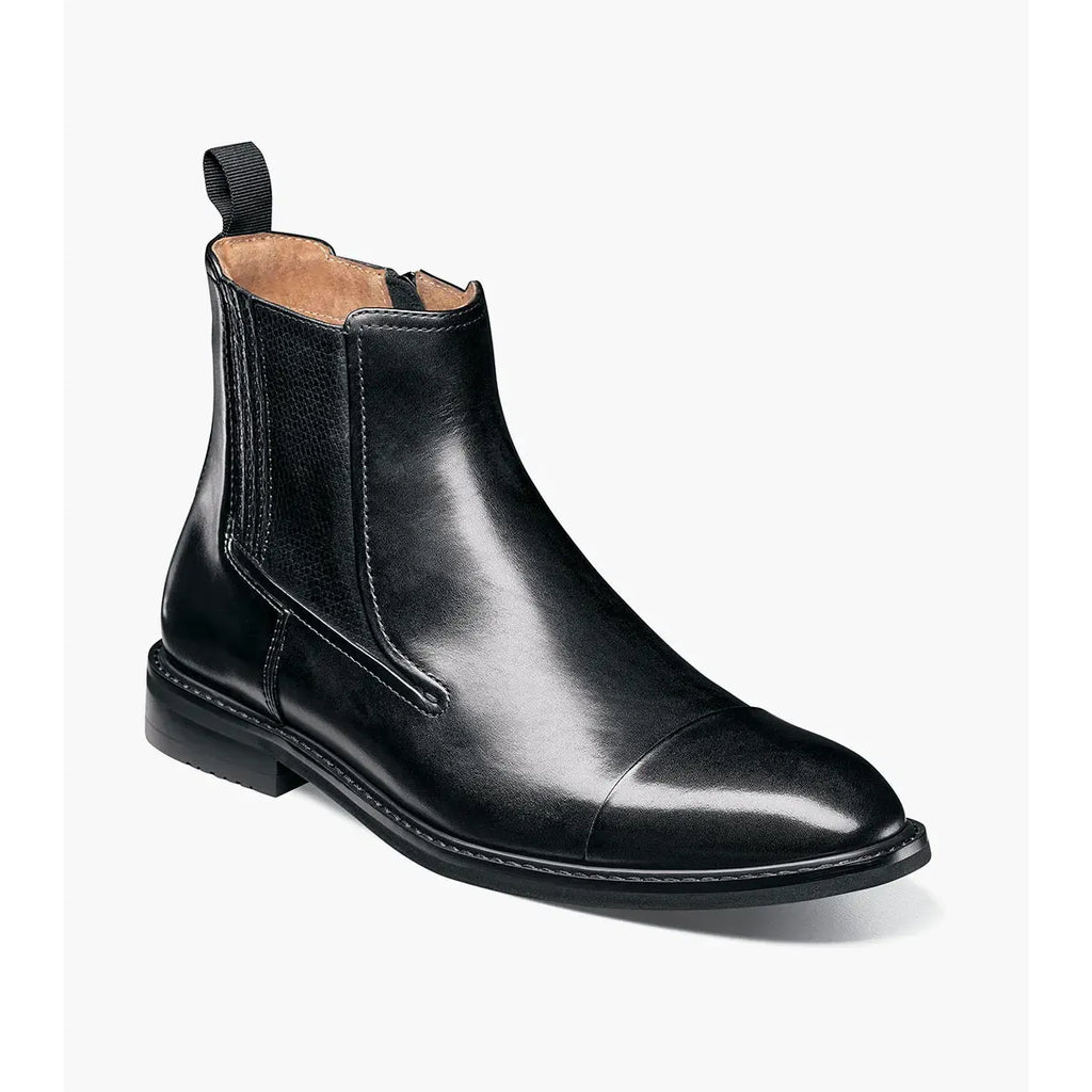 Stacy Adams Berkshire Cap Toe Side Zip Boot Black 25798-001