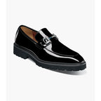 Stacy Adams Carabello Moc Toe Bit Slip On Black Patent Leather 25804-004