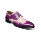 Stacy Adams Tindall Wingtip Oxford Men's Shoes 25832-540 Purple Multi