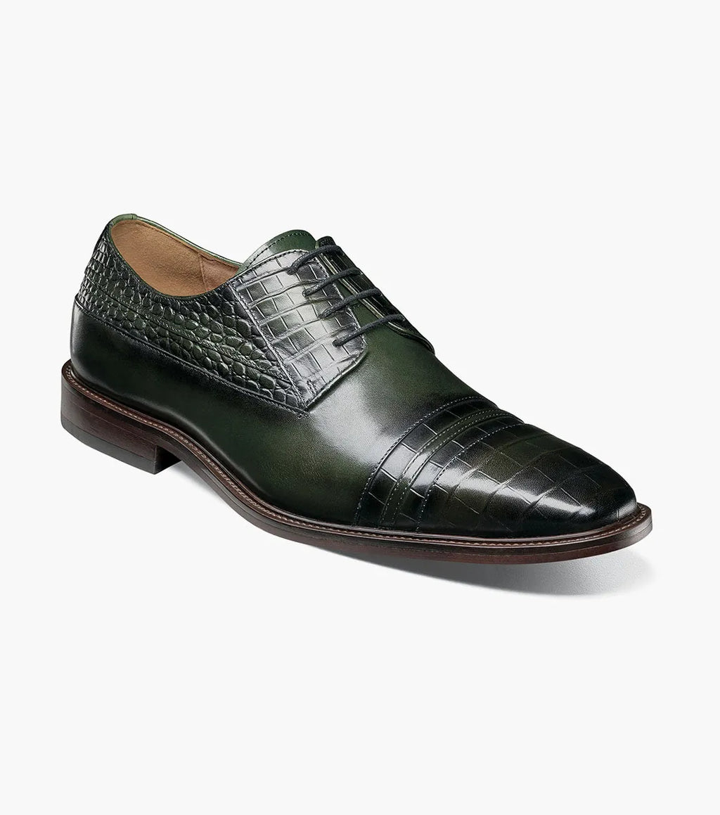 Stacy Adams Martino Cap Toe Oxford Leather Green 25833-300