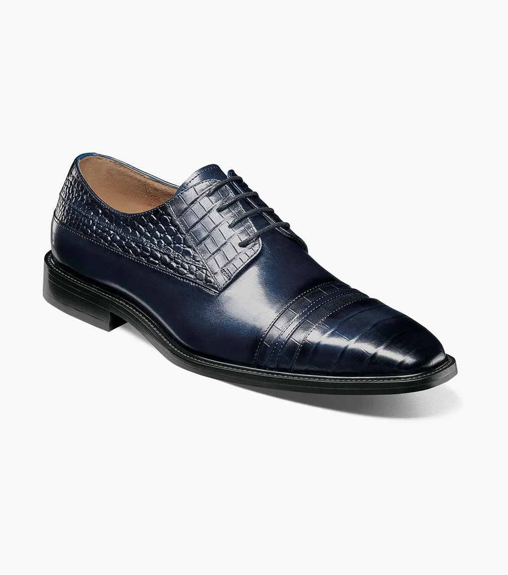 Stacy Adams Martino Cap Toe Oxford Leather Blue 25833-400