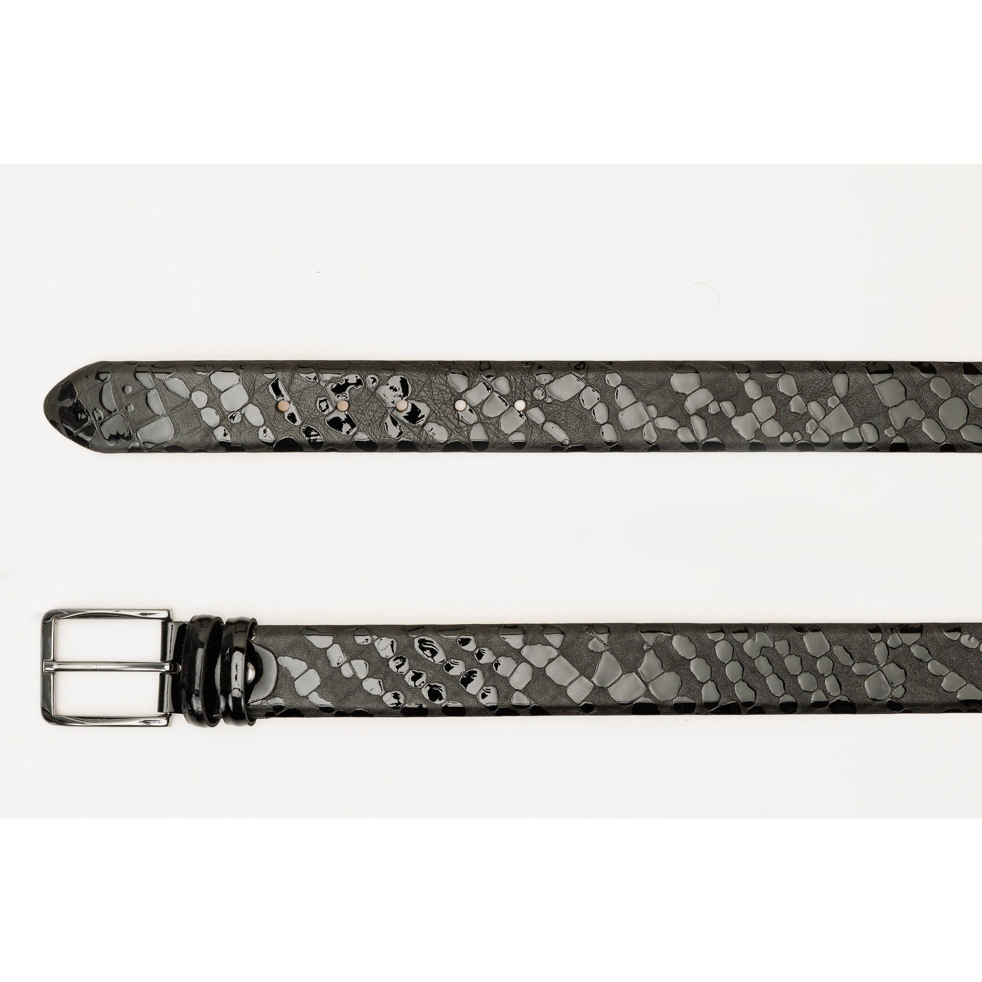 The Arnold Black Leather Belt