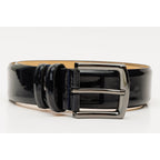 The Royal Hand Craft Black Patent Leather Belt