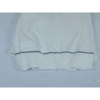 Mens Short Sleeves Fancy Polo Zipper Shirt by Targetti Rome 26605 White