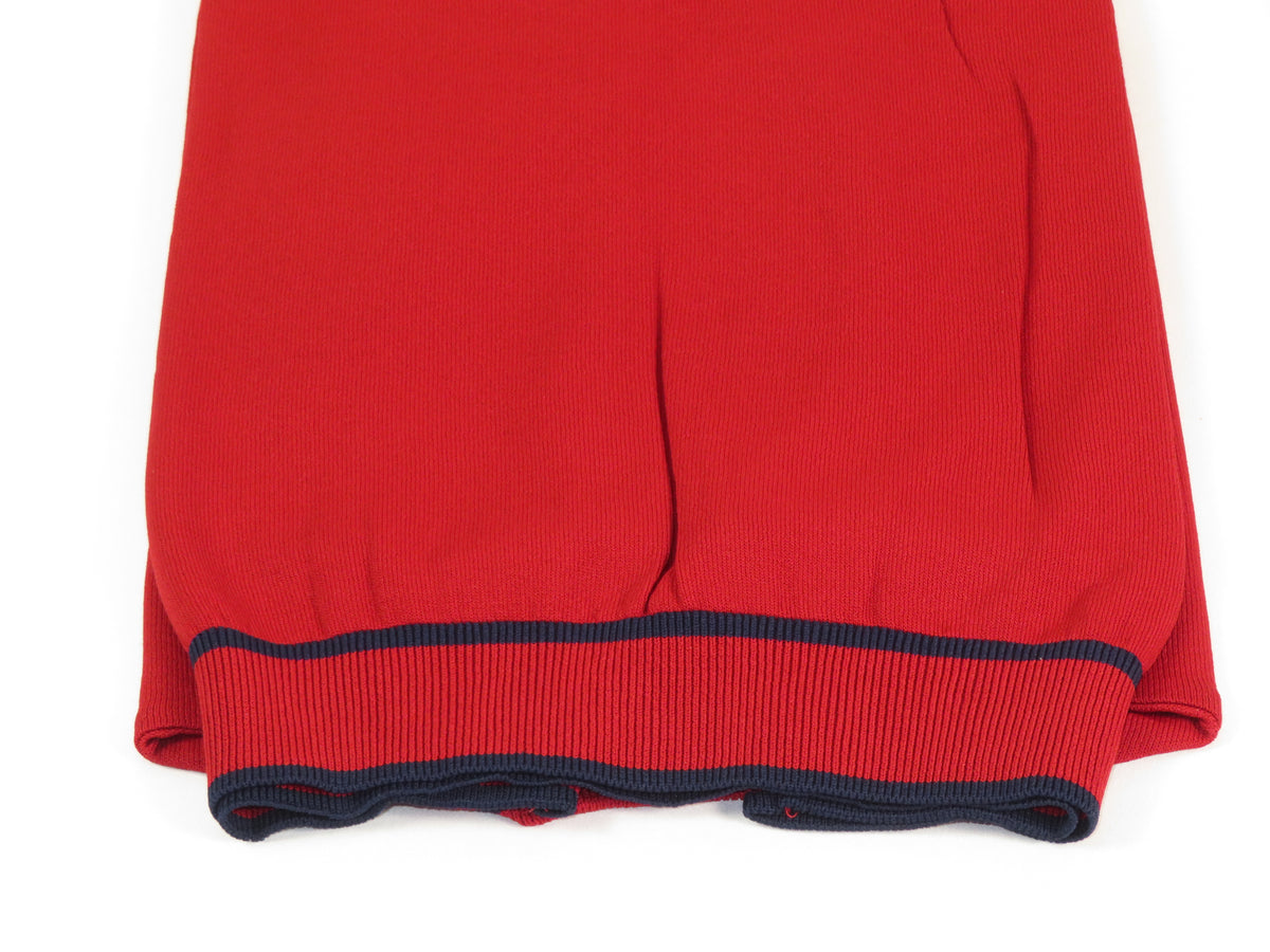 Mens Short Sleeves Fancy Crew Neck T-Shirts by Targetti Rome 26010 Red