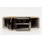 The Dodoma Burgundy Patent Leather Belt