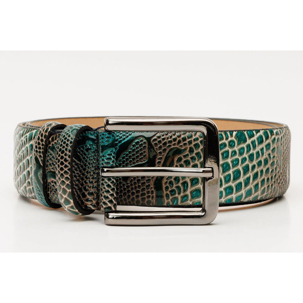 The Milano Green Leather Belt Limited Edition
