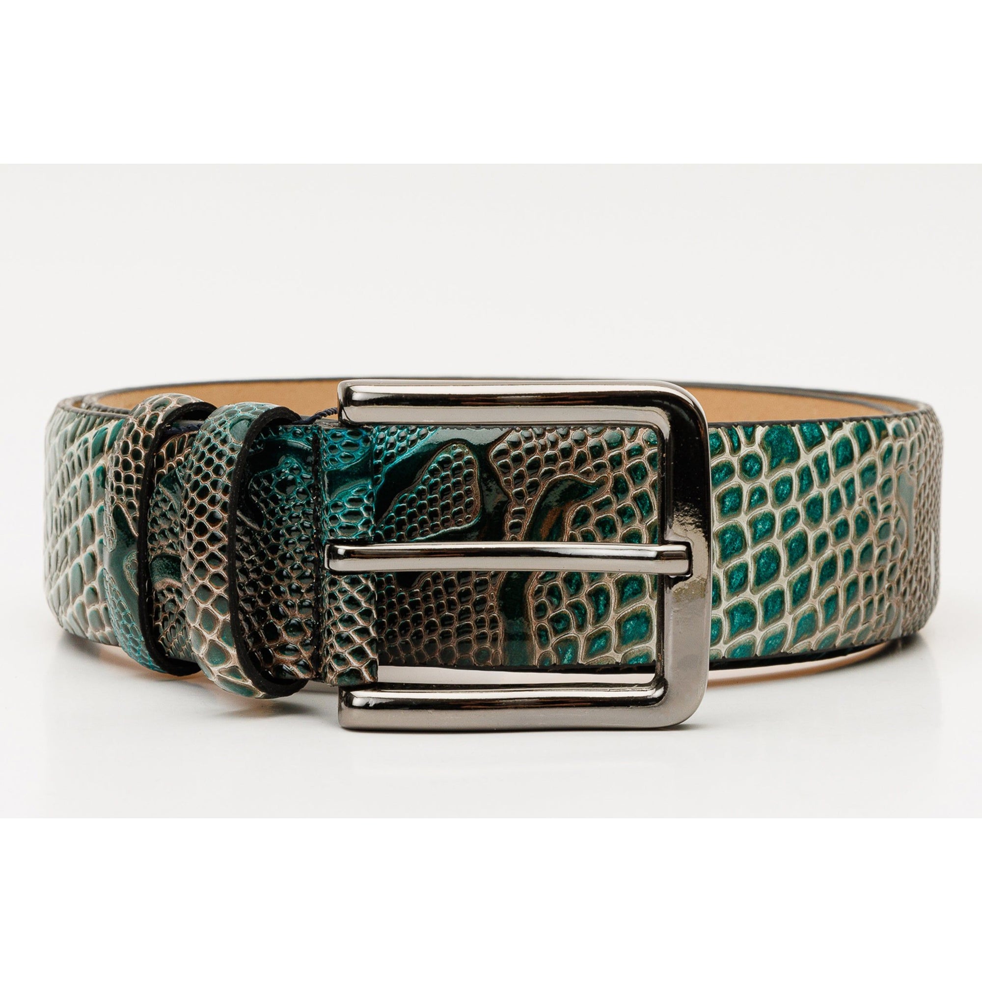 The Milano Green Leather Belt Limited Edition