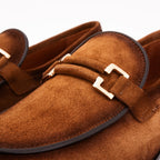 Vinci The Brooks Brown Suede Bit Loafer Men Shoe