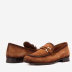 Vinci The Brooks Brown Suede Bit Loafer Men Shoe