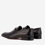 Vinci The Ashford Black Baby Buffalo Leather Loafer Men Shoe