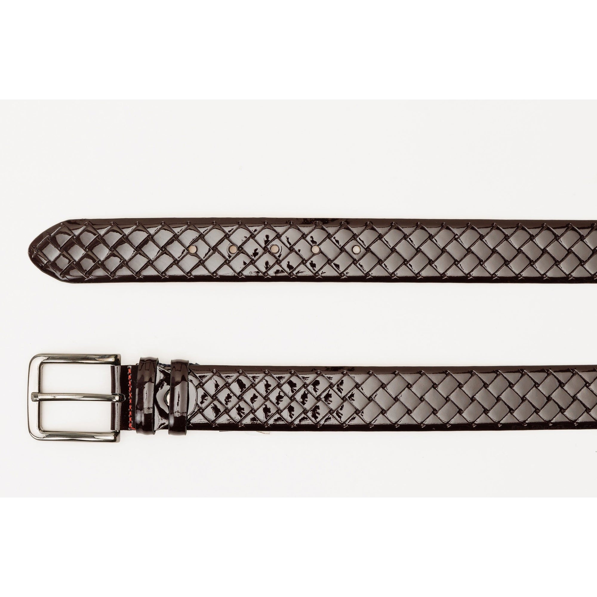 The Rico Burgundy Color Calfskin Belt