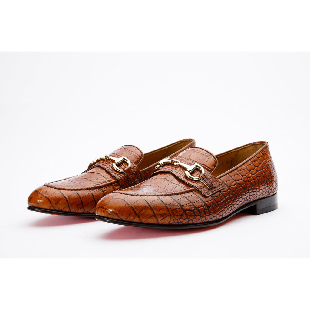 The Monaco Tan Leather Men Shoe Bit Loafer