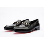Vinci The Monaco Black Leather Men Shoe Bit Loafer