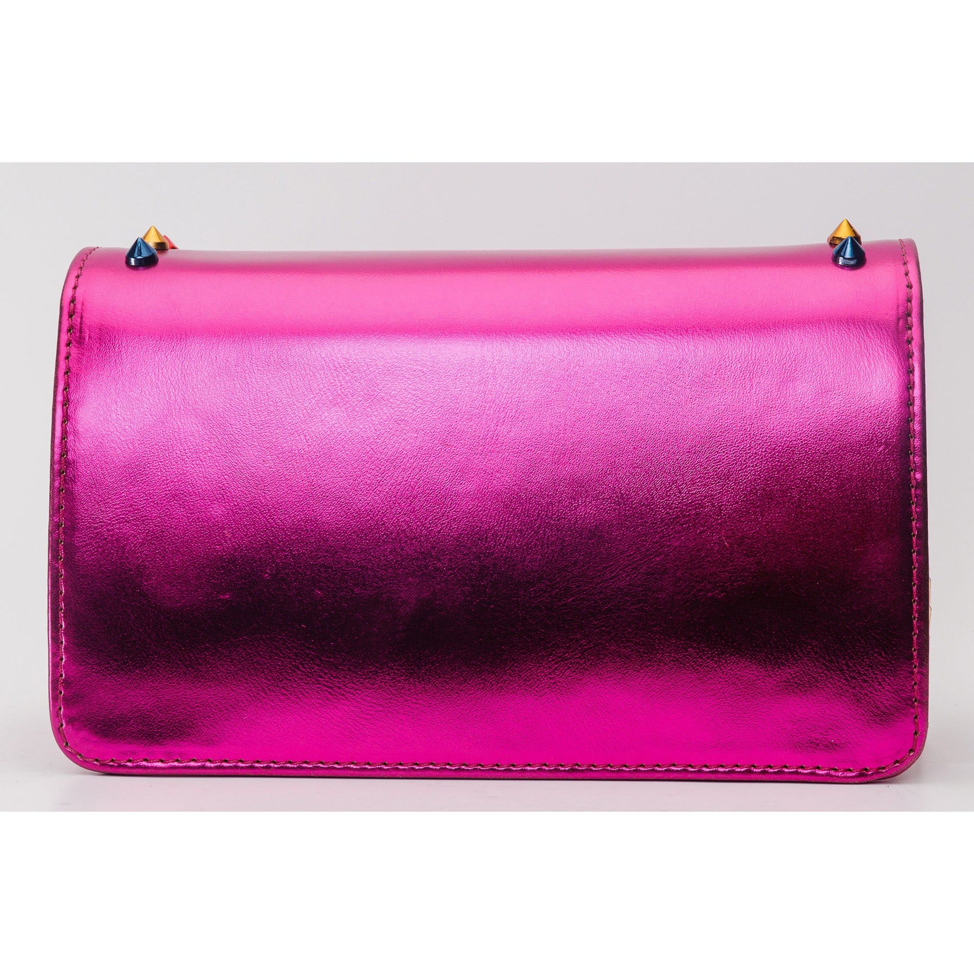 The Caris Fuchsia Leather Handbag