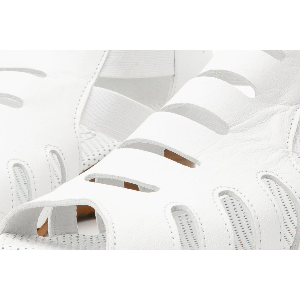 The Atina White Leather Sandal Final Sale!