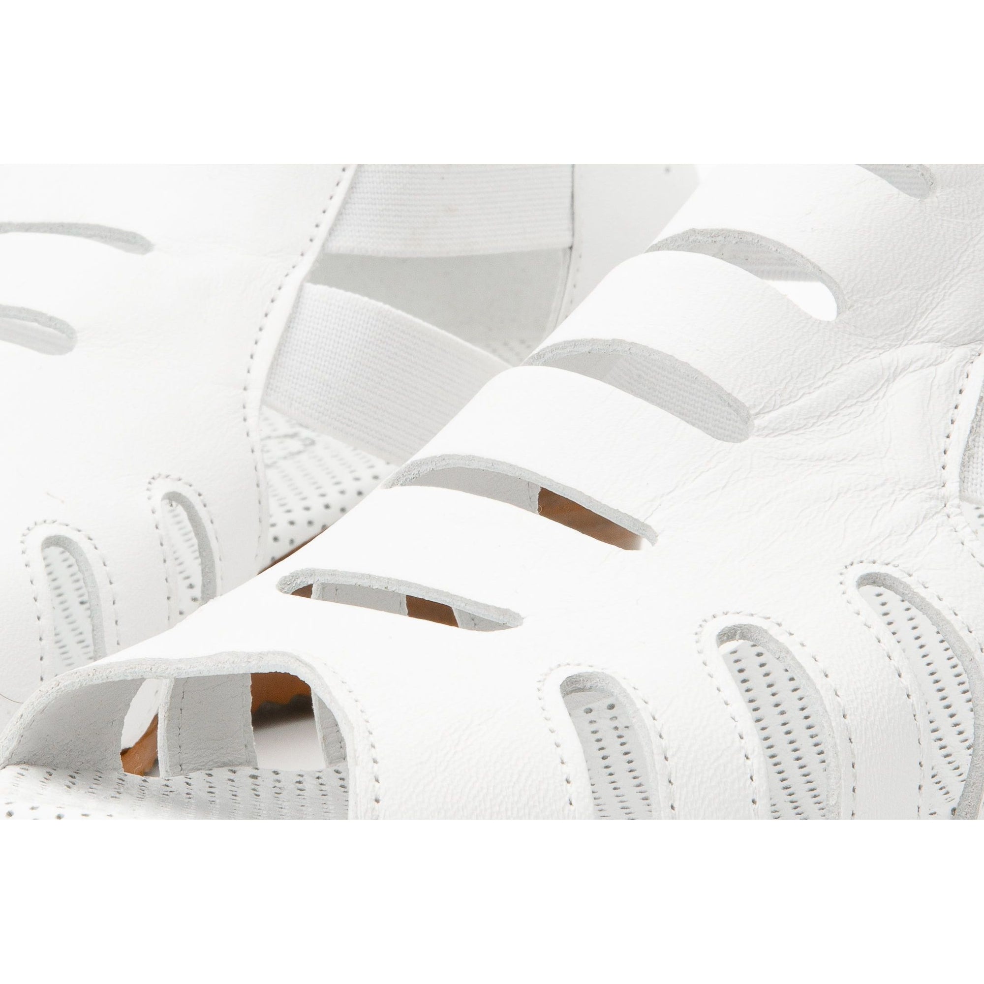 The Atina White Leather Sandal Final Sale!