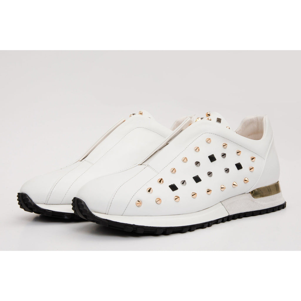 The Infanta White Spike Leather Men Sneaker Limited Edition