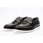The Sperry Black Leather Tassel Loafer Men Shoe