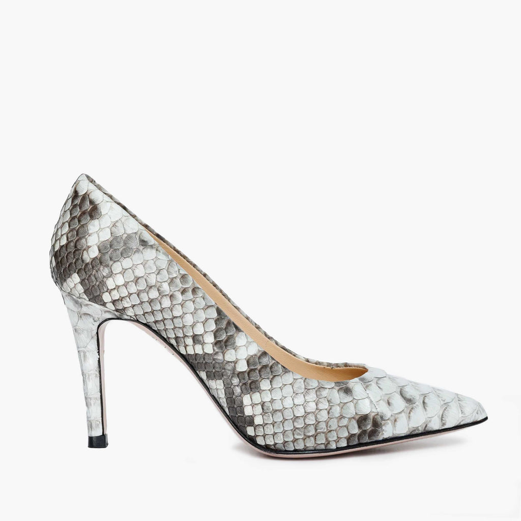 The Queen Natural Snake Leather Pump Women Shoe