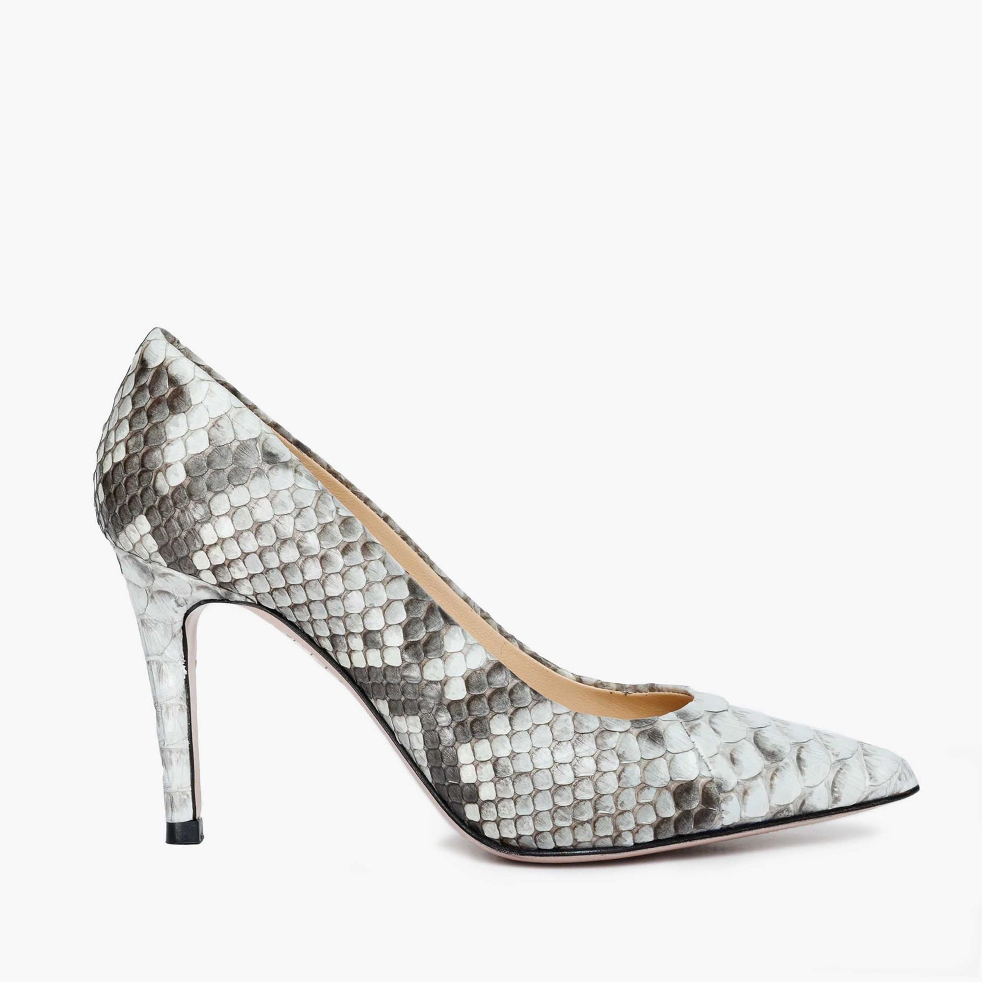 The Queen Natural Snake Leather Pump Women Shoe