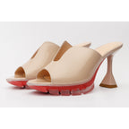 The Caratal Cream Patent Leather Women Sandal