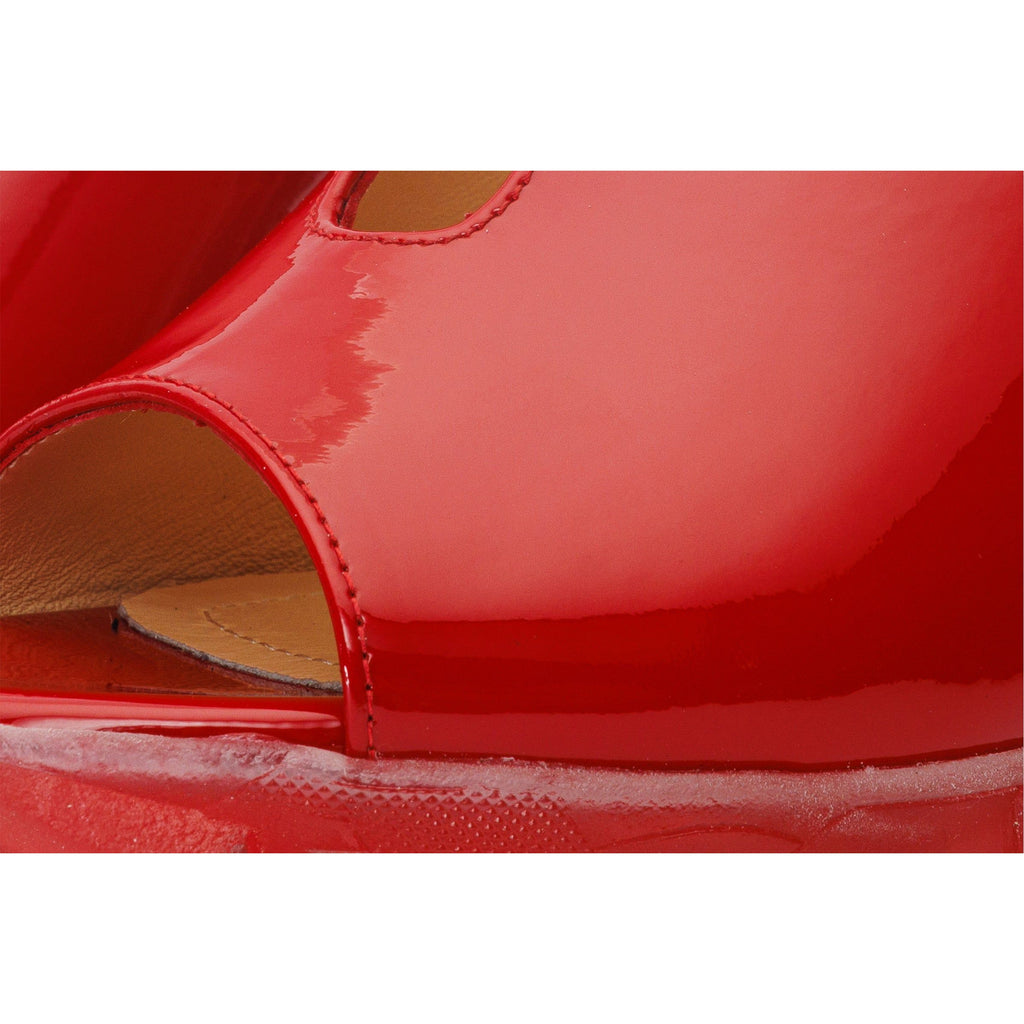 The Caratal Red Patent Leather Women Sandal
