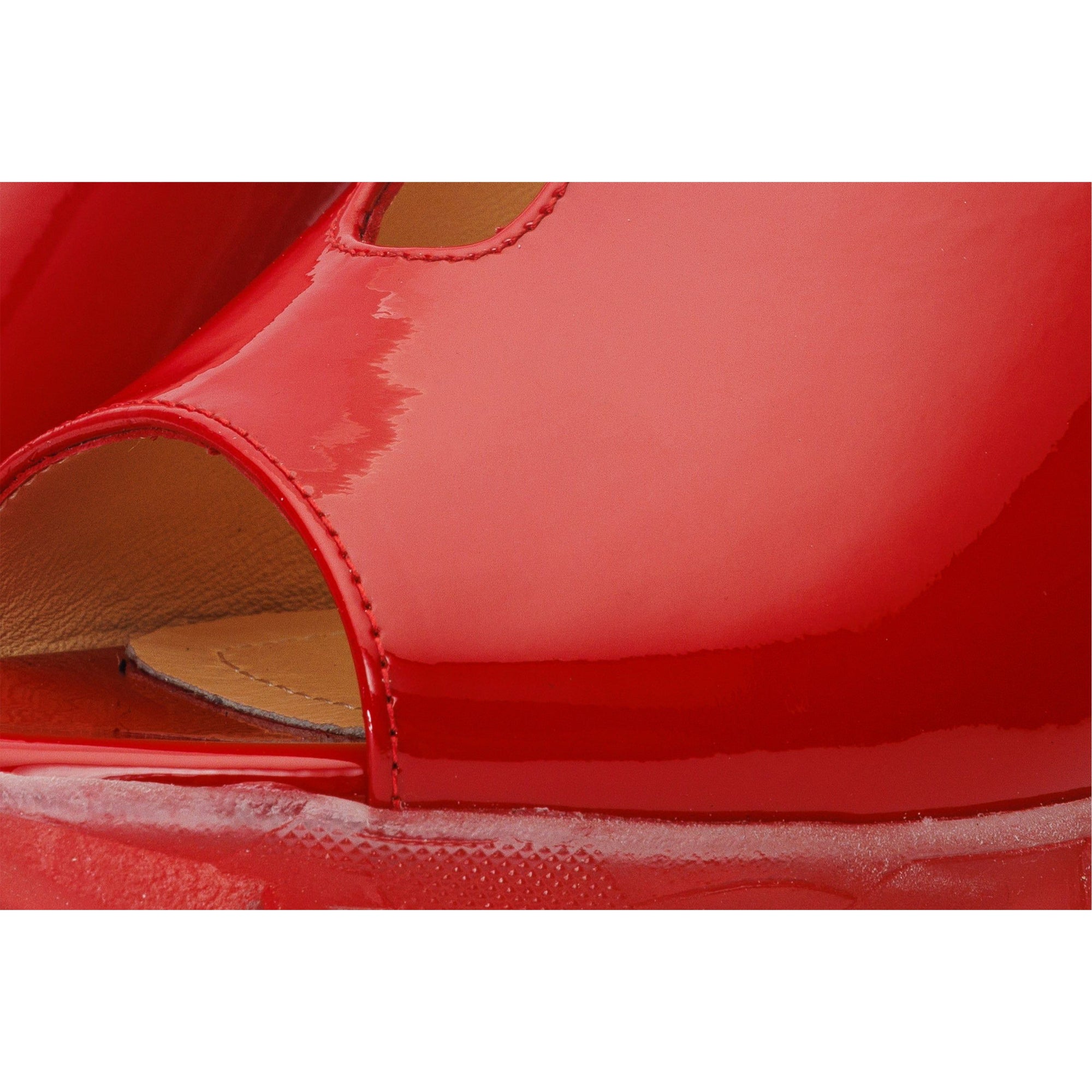 The Caratal Red Patent Leather Women Sandal