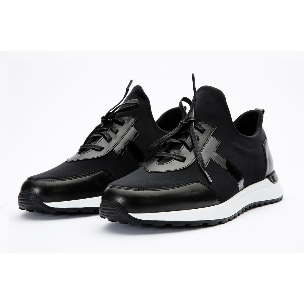The Nebreska Black Leather Men Sneaker Final Sale!