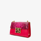 The Toskana Fuchsia Snake Leather Handbag