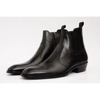 The Sorhag Black Leather Dress Men Boot