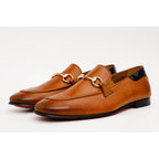 The Maratea Brown Leather shoe Bit Loafer Men Shoe