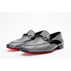 Vinci The Milano Black/White Bit Loafer Men Dress Shoes