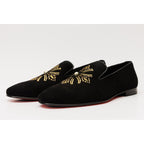 The Lazio Shoe Black Suede Slip-on Loafer Men Shoe