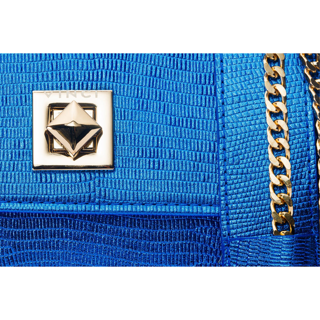 The Maple Sax Blue Leather Handbag
