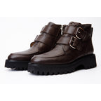 The Harry Brown Leather Double Monk Ankle Women Boot Final Sale!