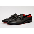 The Maratea Black Leather shoe Bit Loafer Men  Shoe