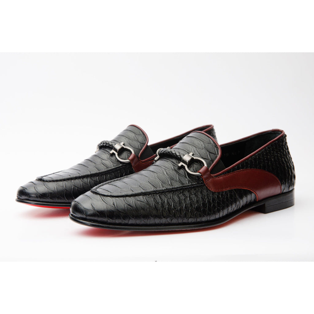 The Milano Black Shoe Bit Loafer Men  Shoe Final Sale!