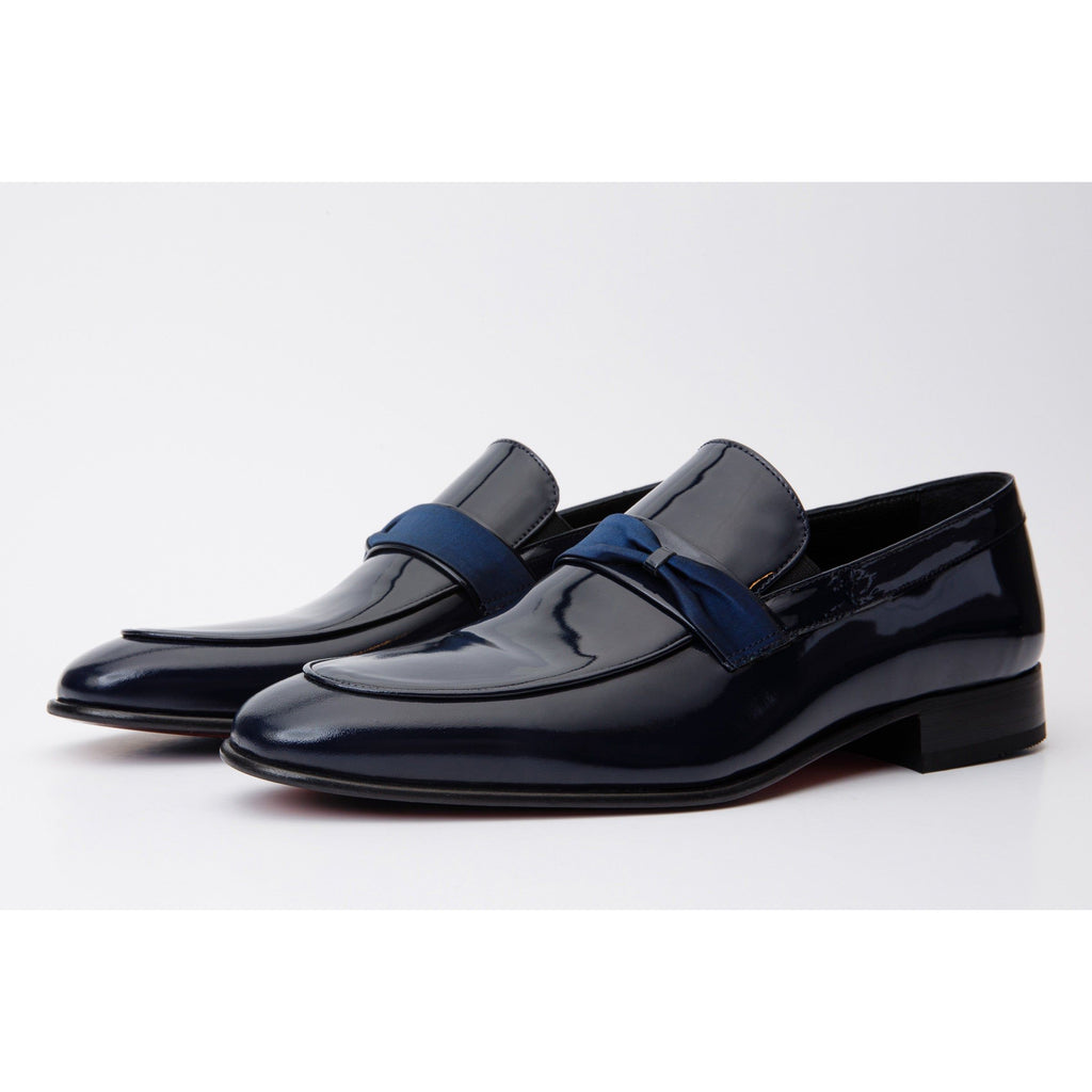 Vinci The Dodoma Navy Patent Leather Loafer Men Shoes