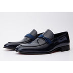 Vinci The Dodoma Navy Patent Leather Loafer Men Shoes