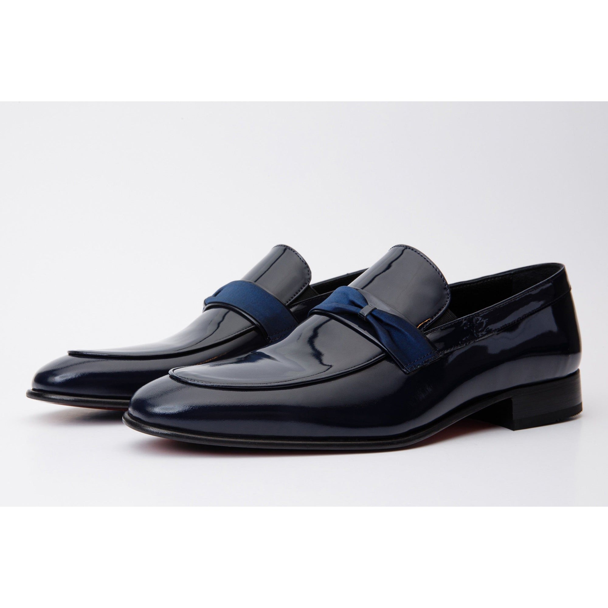 Vinci The Dodoma Navy Patent Leather Loafer Men Shoes