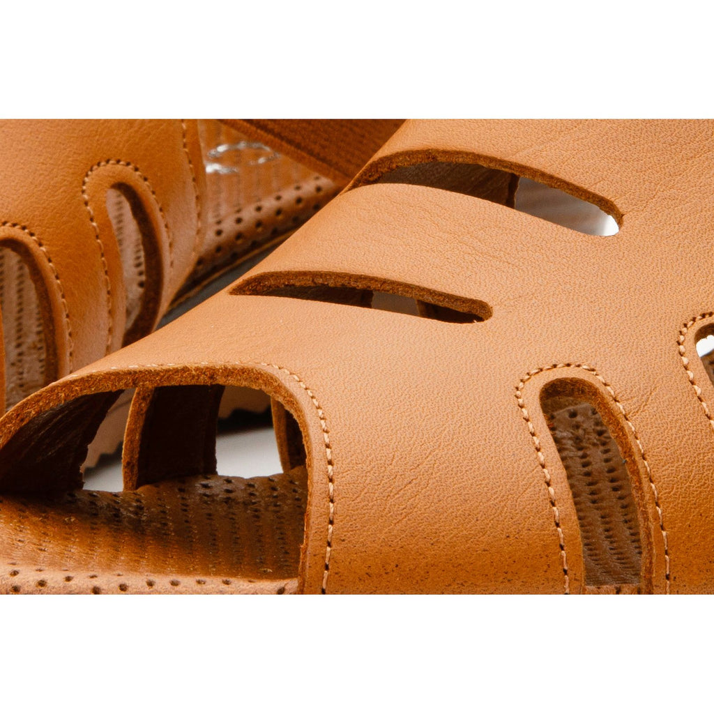 The Atina Tan Leather Sandal Final Sale!