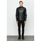 The Blanchard Black Leather Men Jacket