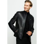 The Blanchard Black Leather Men Jacket